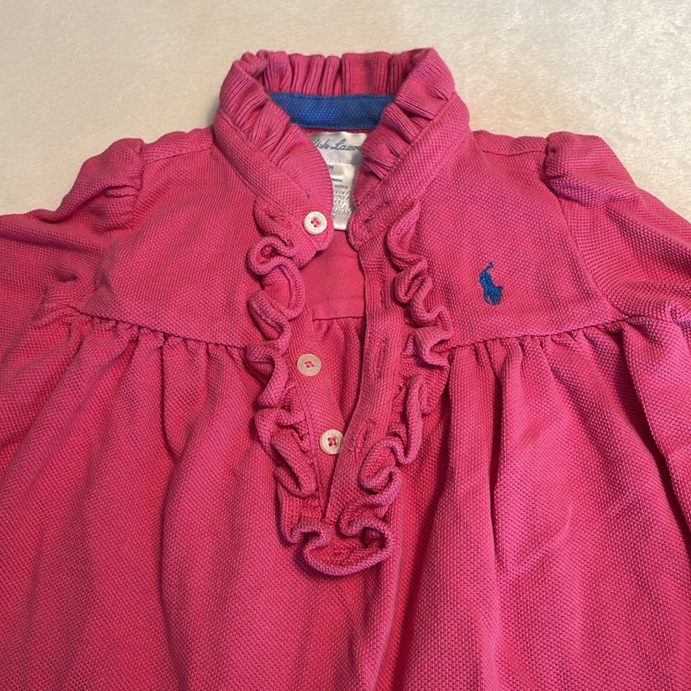 Ralph Lauren long sleeve shirt pink !! 3 months ! - Picture 2 of 6